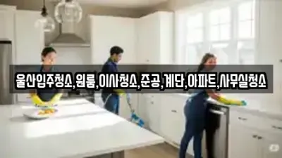 울산 북구 구유동 입주청소 TOP 1 업체정보